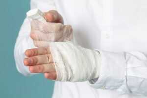 first aid cut